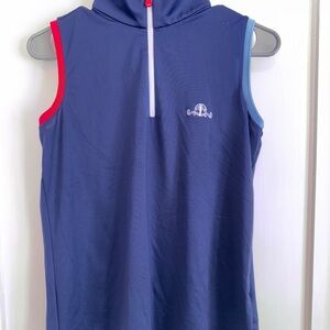 Navy Golf Quarter Zip Top